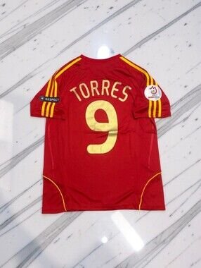Fernando Torres Spain 2008 Euro Retro Soccer Jersey